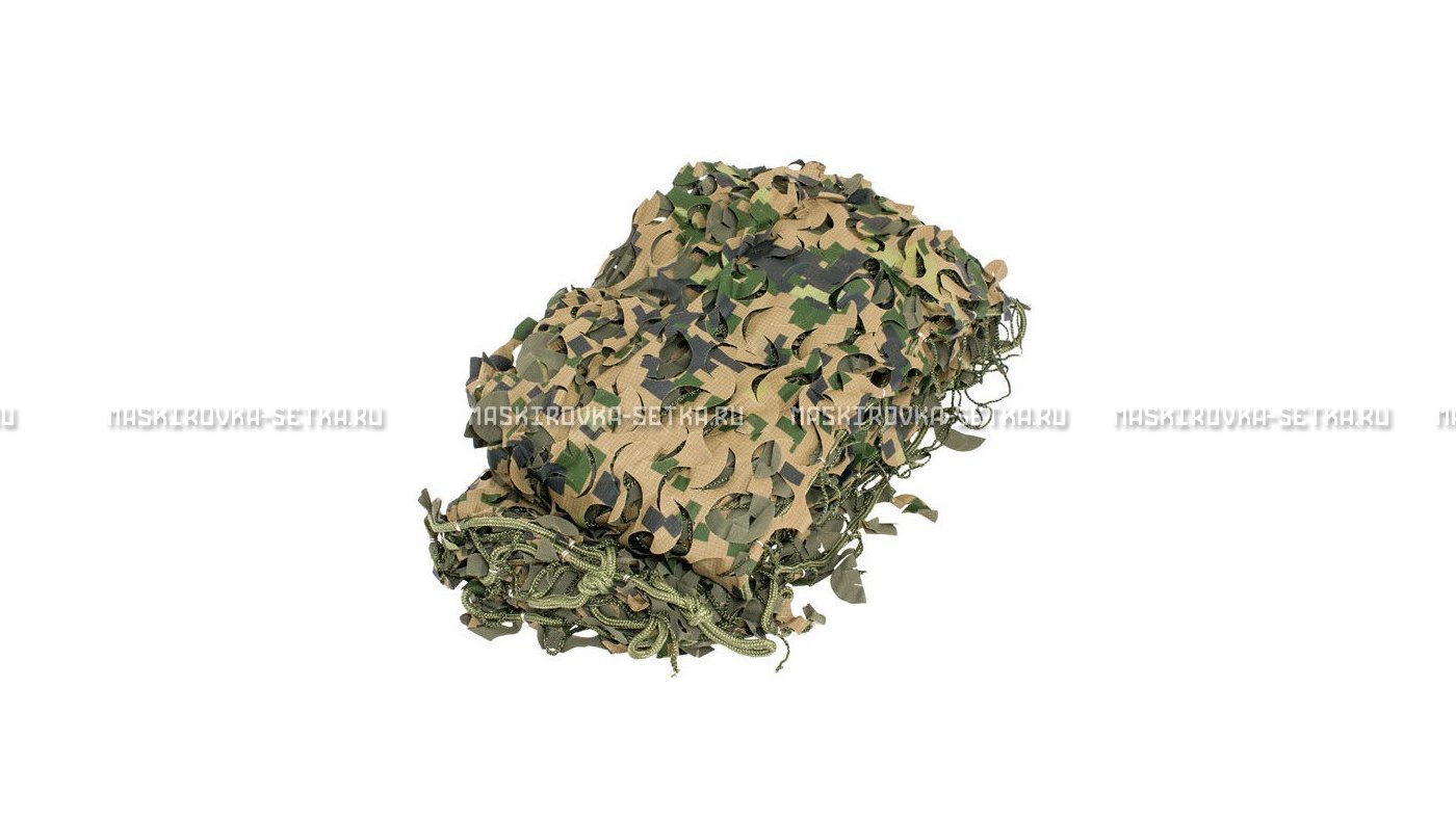 Массеть Camosystems Пейзаж-Профи Лес 3D 1,8х3 м  – купить по цене 3850 руб. в интернет-магазине в городе Казань картинка 6