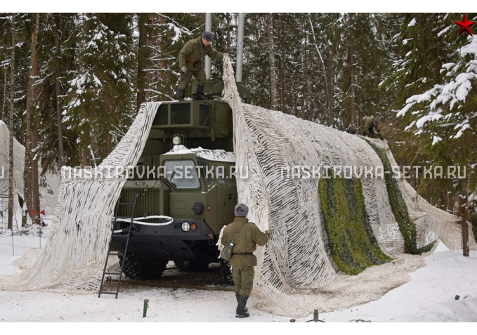 Маскировочный комплект МКТ-2С Снег 12х18 м без АП – купить по цене 58200 руб. в интернет-магазине в городе Казань картинка 8