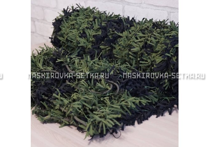 Маскировочная сеть Зеленя 2х3 м (зелено-черная) – купить по цене 3200 руб. в интернет-магазине в городе Казань картинка 4